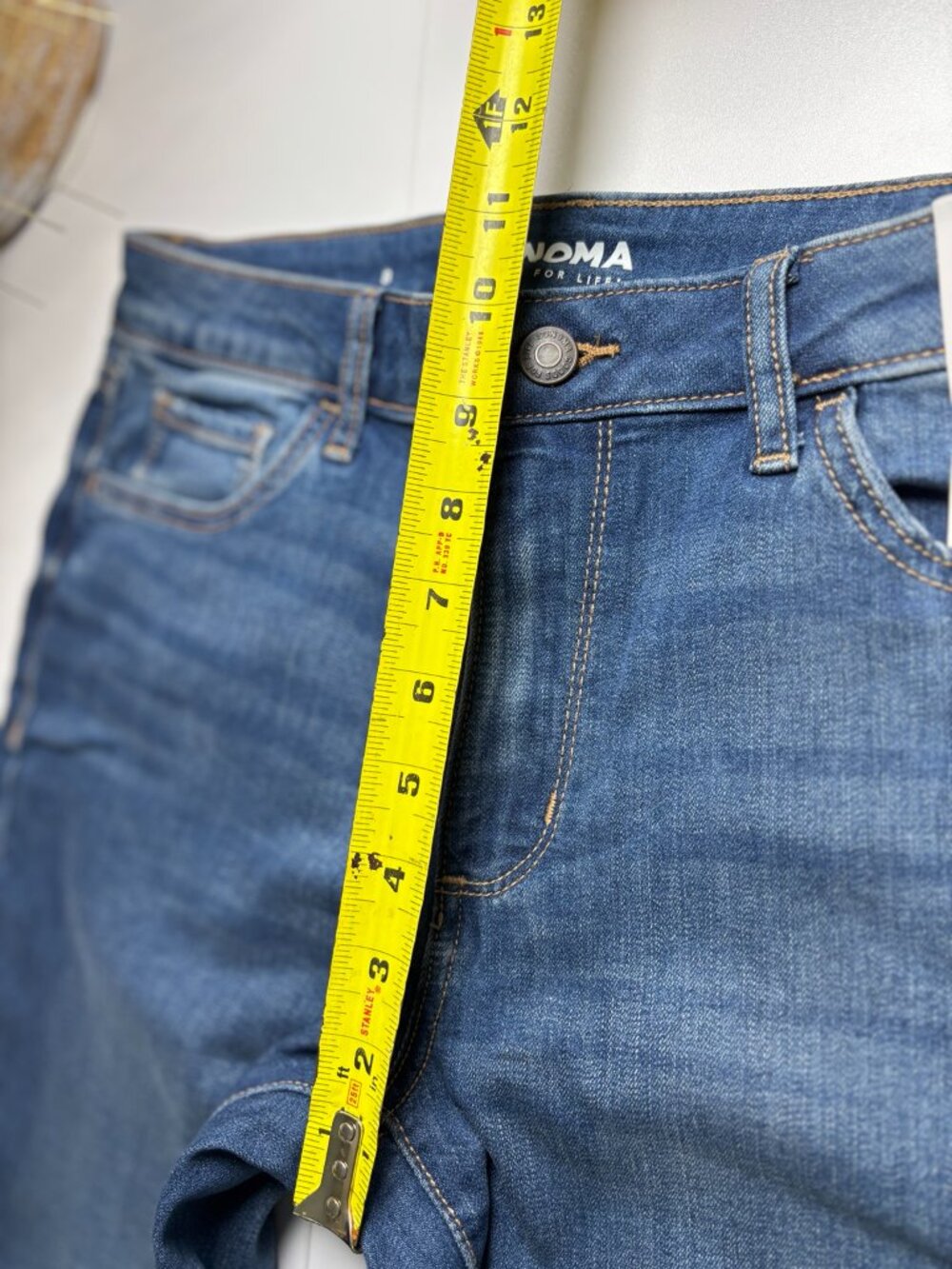 NWT Sonoma Bootcut Jeans Women's Size 8 Mid Rise Stretch Blue - Picture 10 of 13